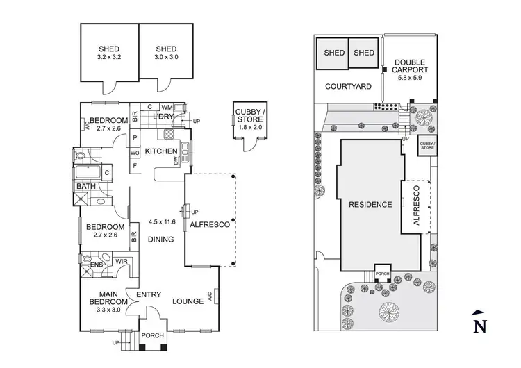 Floorplan of Homely house listing, 3 The Elms, Donvale VIC 3111