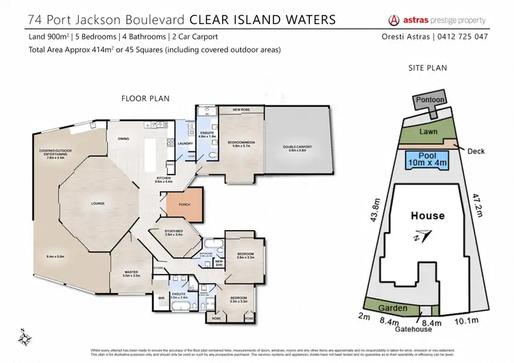 Floorplan of Homely house listing, 74 Port Jackson Boulevard, Clear Island Waters QLD 4226