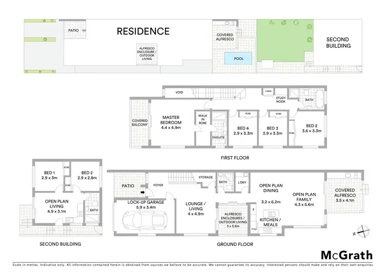 Floorplan of Homely semi-detached listing, 35 Bonanza Parade, Sans Souci NSW 2219