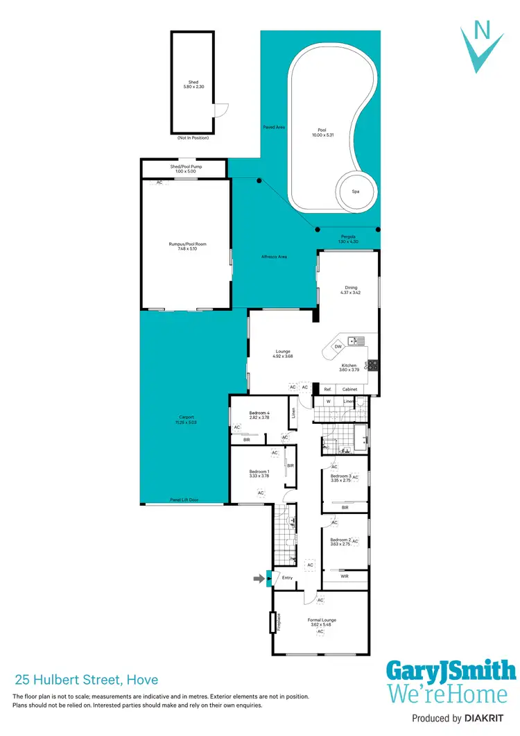 Floorplan of Homely house listing, 25 Hulbert Street, Hove SA 5048