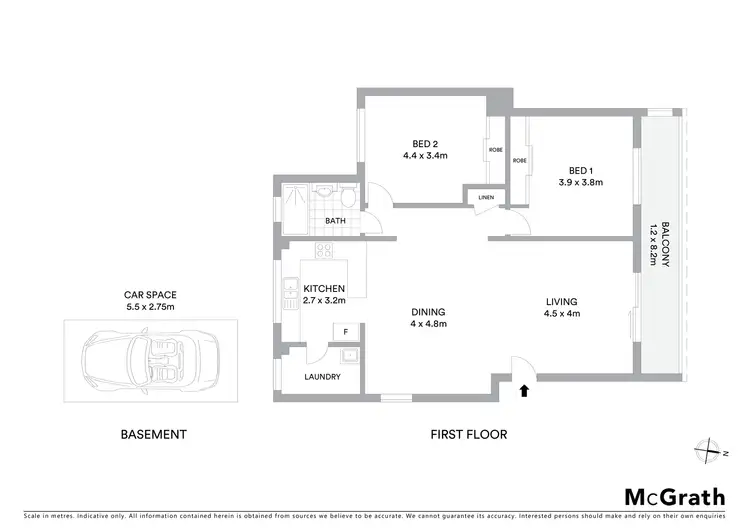Floorplan of Homely apartment listing, 50/68 Davies Road, Padstow NSW 2211