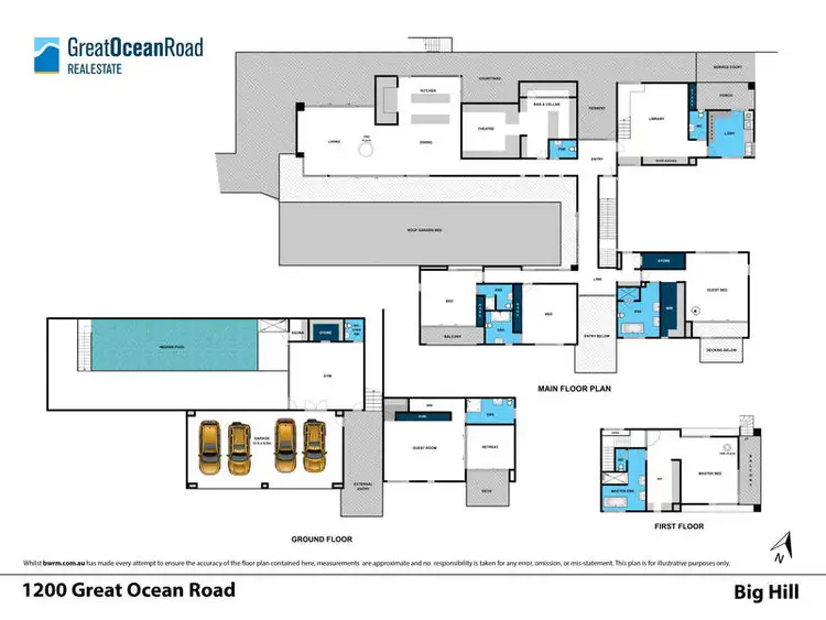 Floorplan of Homely house listing, 1200 Great Ocean Road, Big Hill VIC 3555