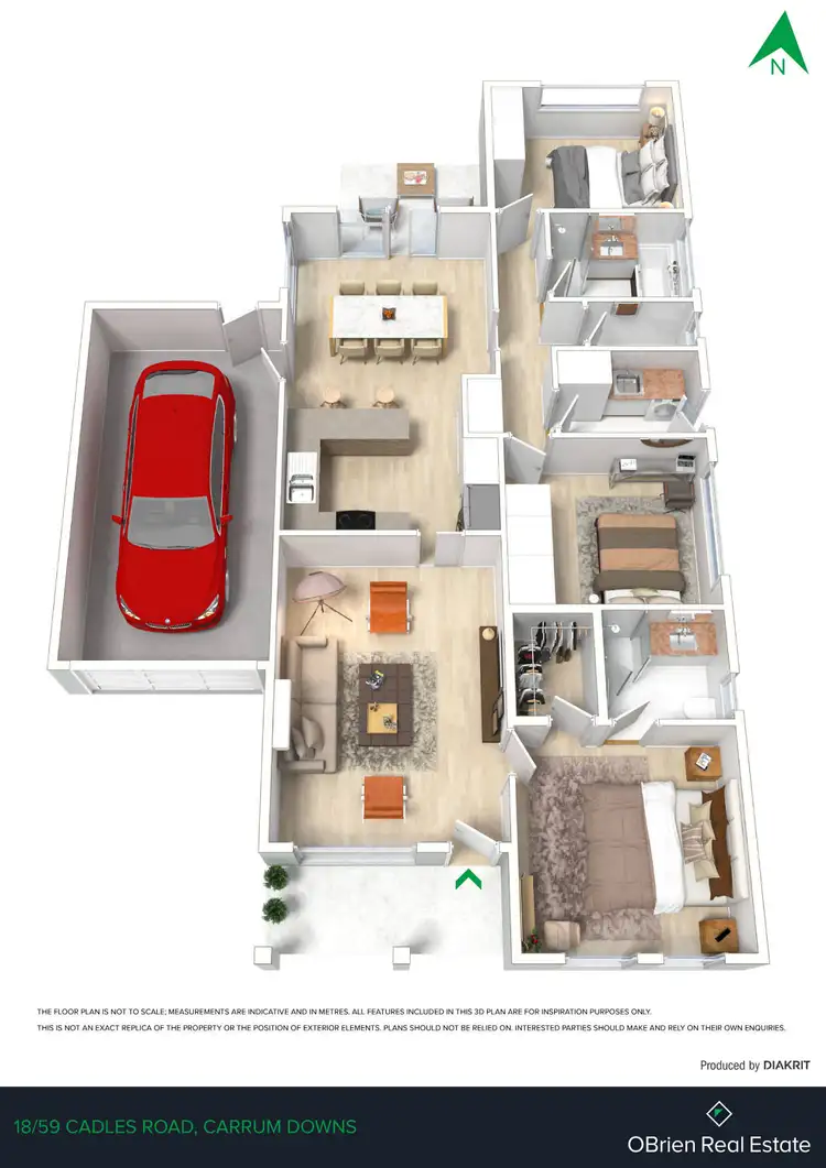 Floorplan of Homely unit listing, 18/59 Cadles Road, Carrum Downs VIC 3201