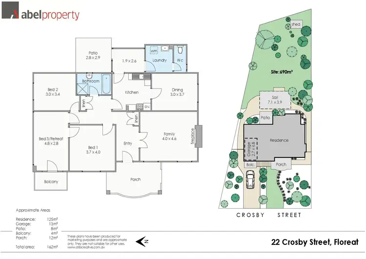 Floorplan of Homely house listing, 22 Crosby Street, Floreat WA 6014