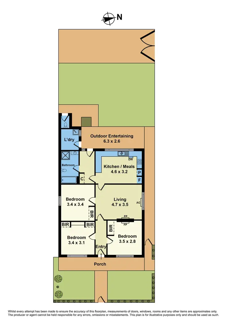 Floorplan of Homely house listing, 10 Pentland Parade, Seddon VIC 3011