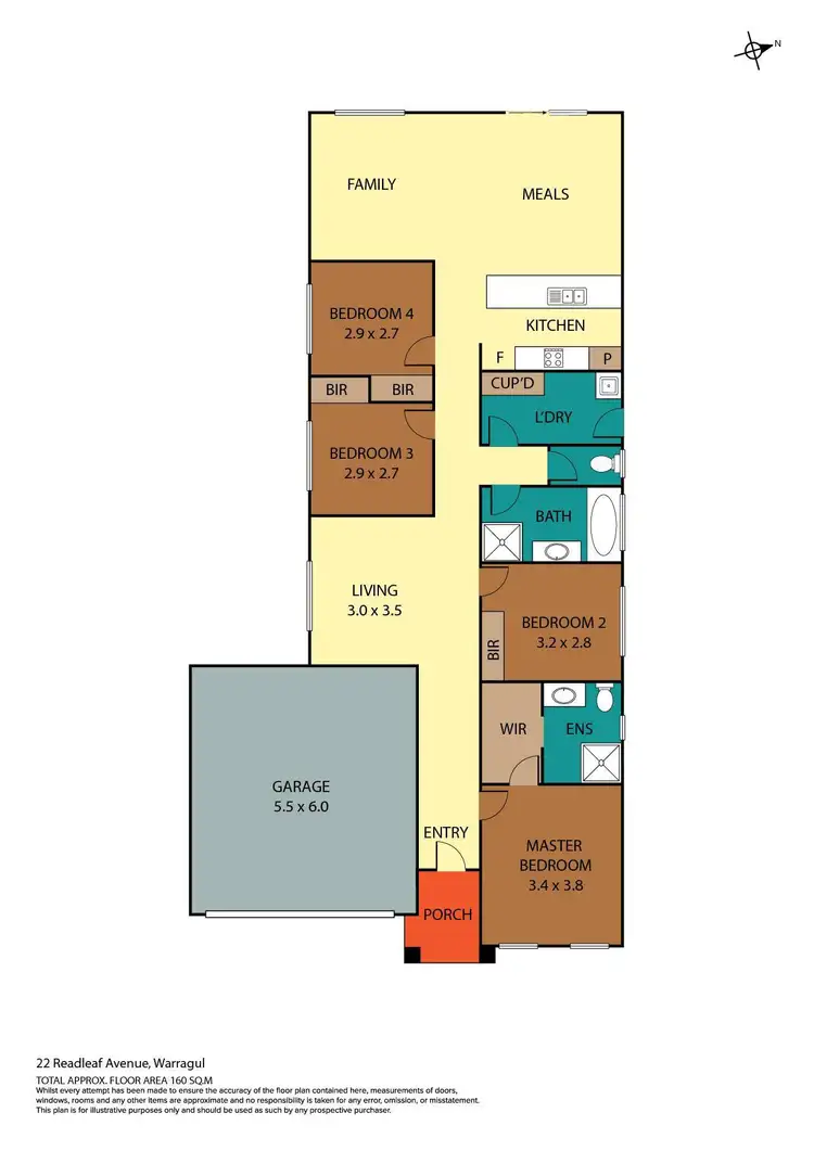 Floorplan of Homely house listing, 22 Redleaf Avenue, Warragul VIC 3820