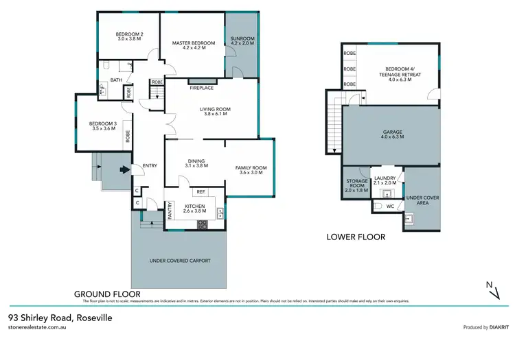 Floorplan of Homely house listing, 93 Shirley Road, Roseville NSW 2069