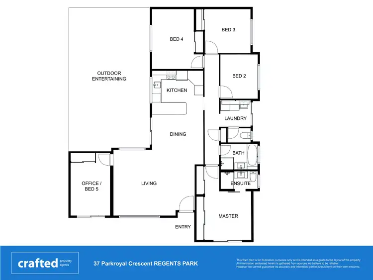 Floorplan of Homely house listing, 37 Parkroyal Crescent, Regents Park QLD 4118
