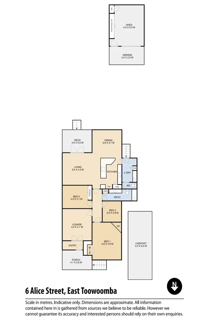 Floorplan of Homely house listing, 6 Alice Street, East Toowoomba QLD 4350