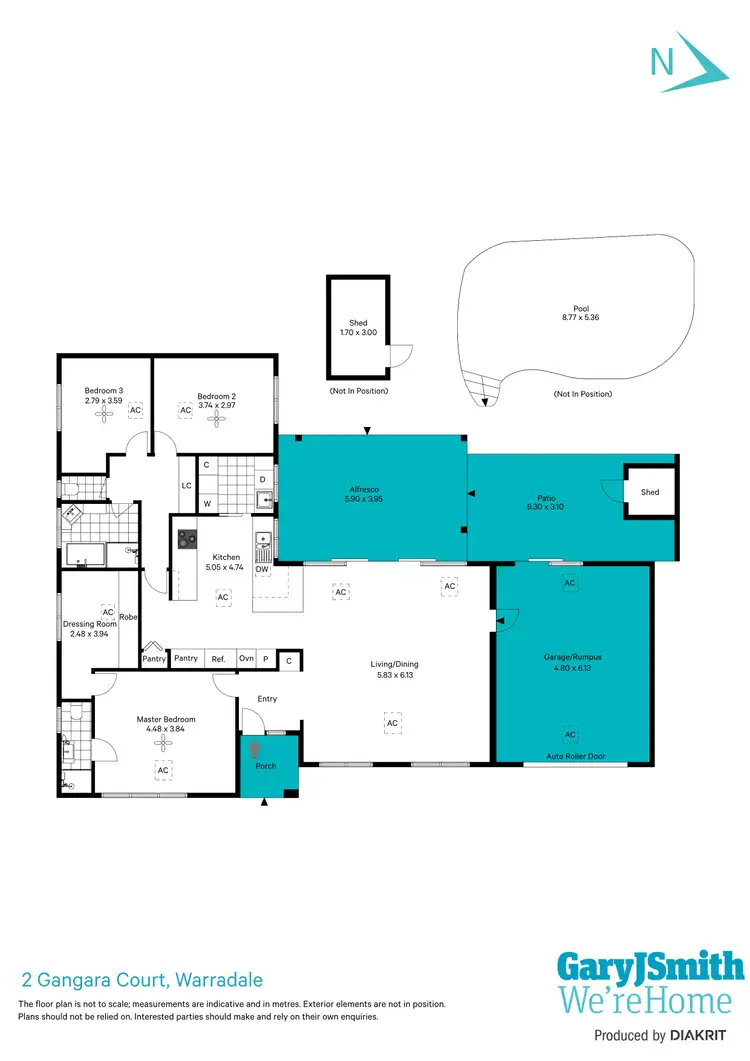 Floorplan of Homely house listing, 2 Gangara Court, Warradale SA 5046