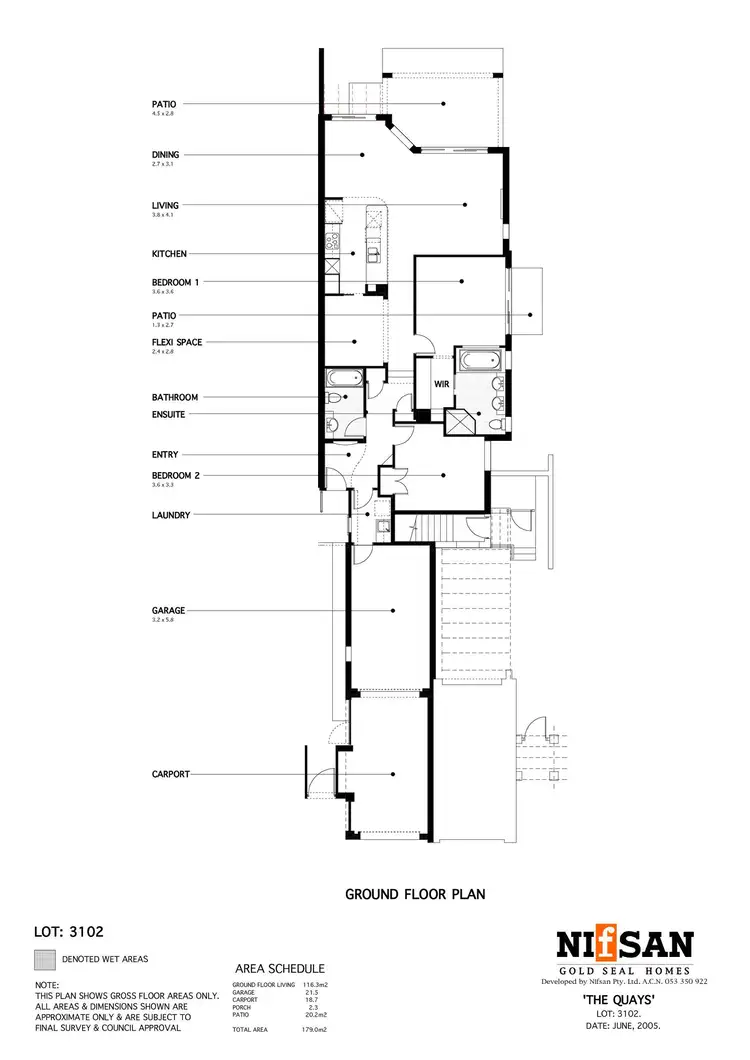 Floorplan of Homely villa listing, 3060 Quay South Drive, Carrara QLD 4211