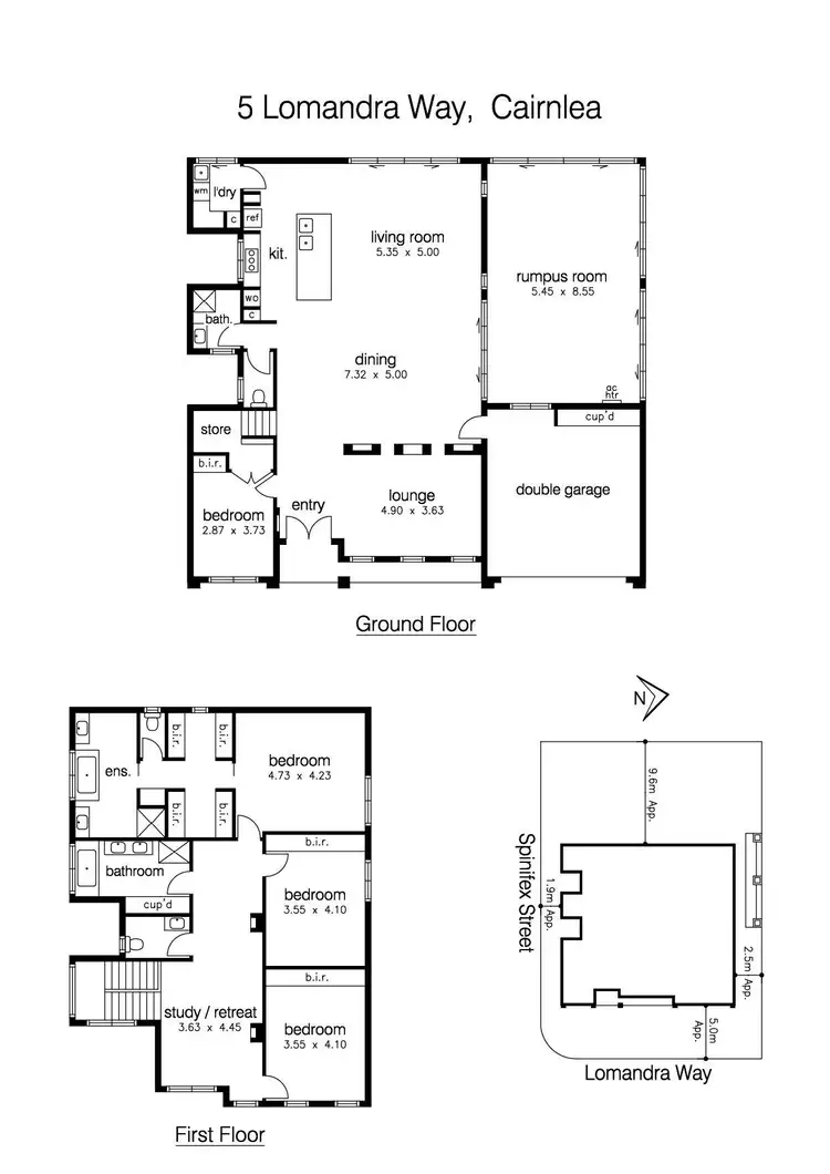 Floorplan of Homely house listing, 5 Lomandra Way, Cairnlea VIC 3023
