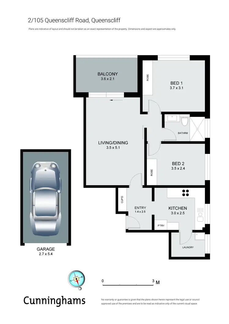 Floorplan of Homely apartment listing, 2/105 Queenscliff Road, Queenscliff NSW 2096