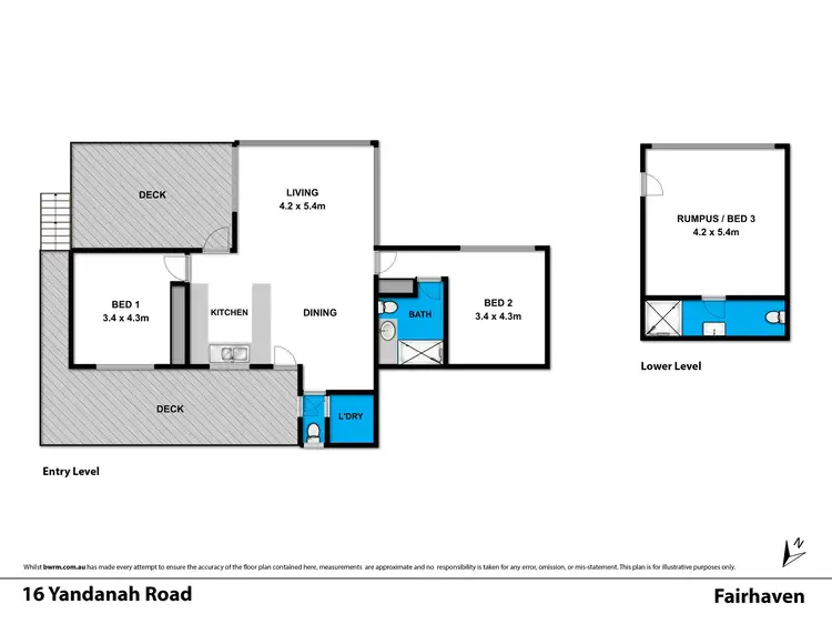 Floorplan of Homely house listing, 16 Yandanah Road, Fairhaven VIC 3231