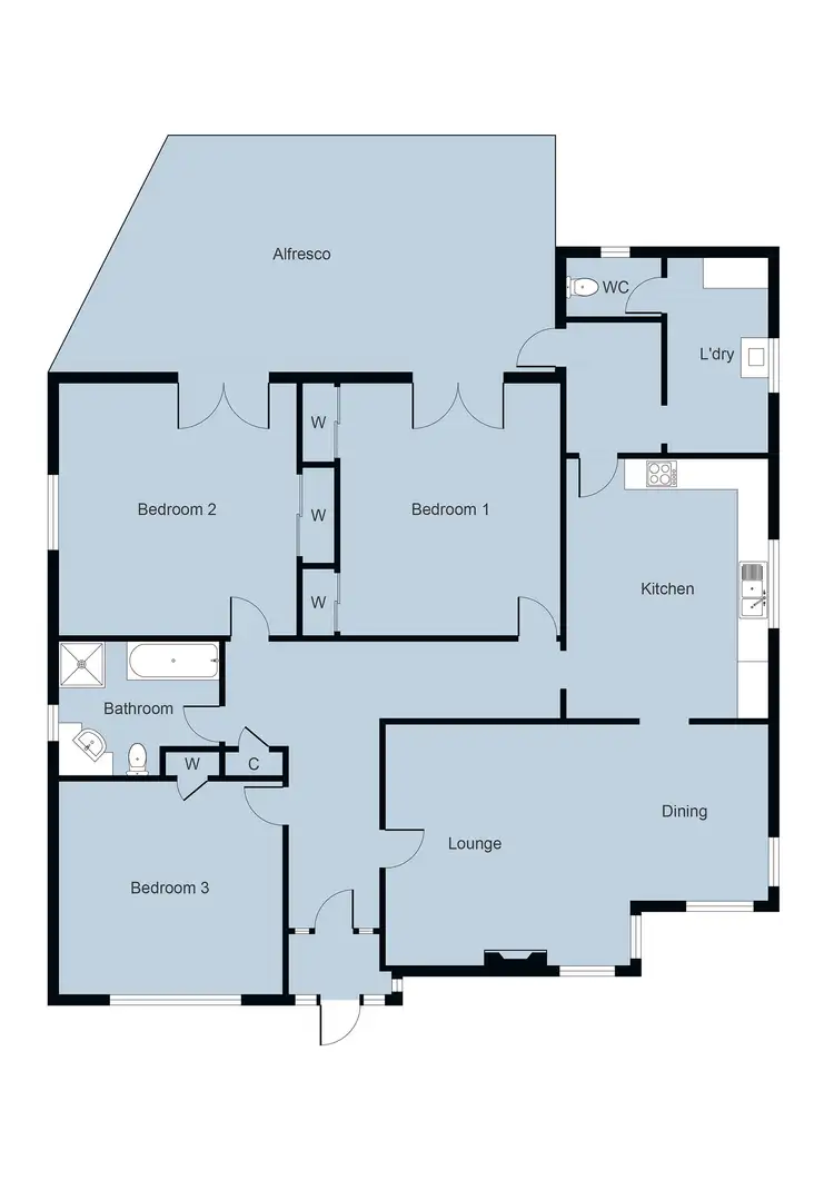 Floorplan of Homely house listing, 26 Shelley Street, Wendouree VIC 3355