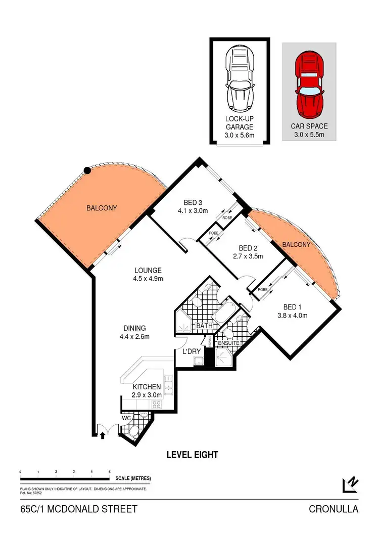 Floorplan of Homely apartment listing, 65C/1 McDonald Street, Cronulla NSW 2230