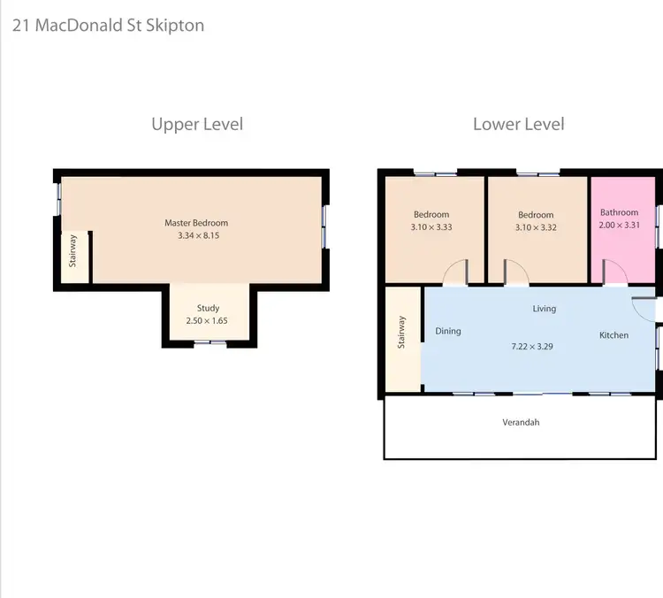 Floorplan of Homely house listing, 21 Mcdonald Street, Skipton VIC 3361