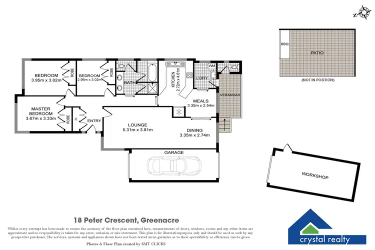 Floorplan of Homely house listing, 18 Peter Crescent, Greenacre NSW 2190