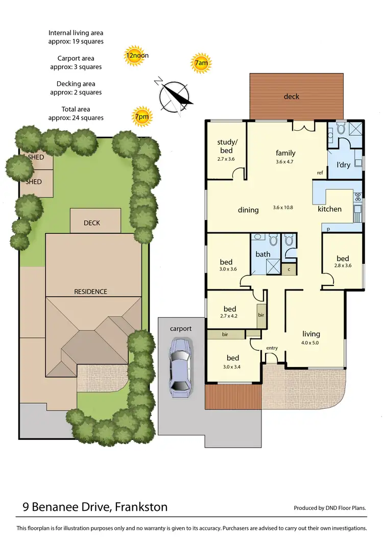 Floorplan of Homely house listing, 9 Benanee Drive, Frankston VIC 3199
