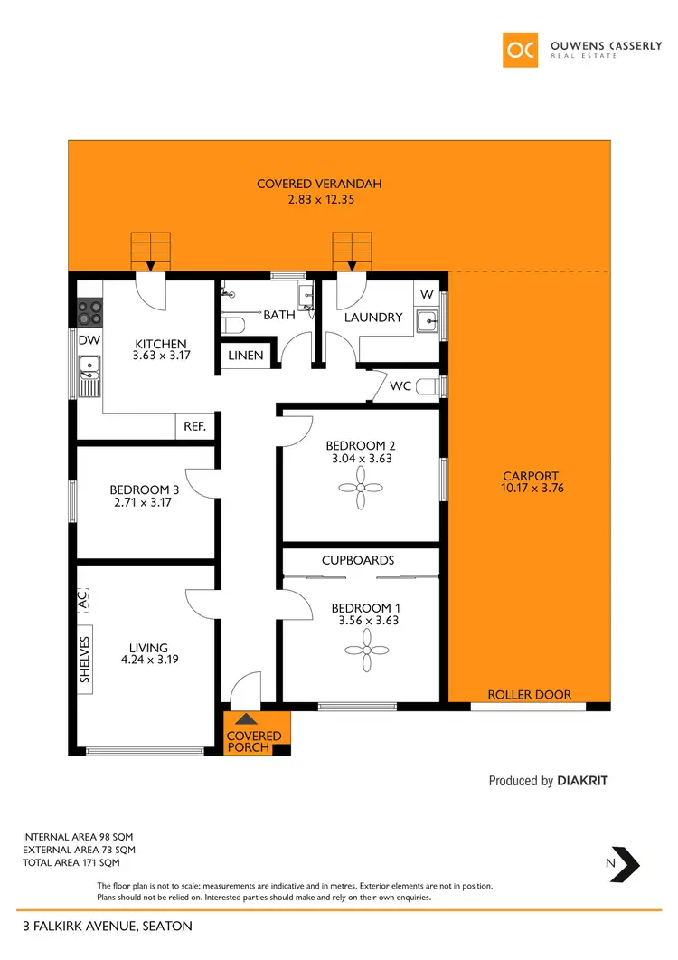 Floorplan of Homely house listing, 3 Falkirk Avenue, Seaton SA 5023