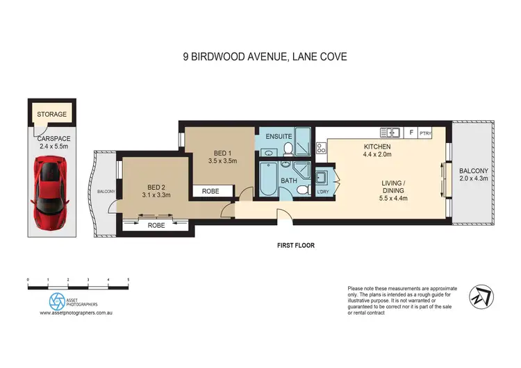 Floorplan of Homely apartment listing, 505/9-13 Birdwood Avenue, Lane Cove NSW 2066