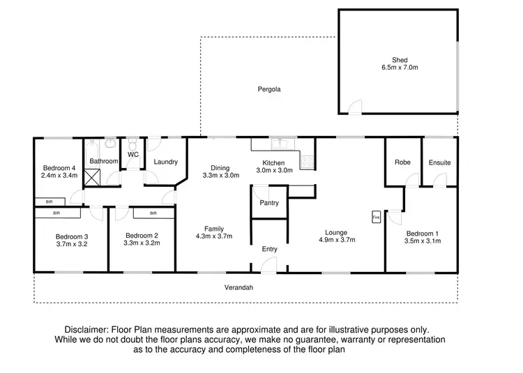 Floorplan of Homely house listing, 5 Twila Grove, Mount Gambier SA 5290