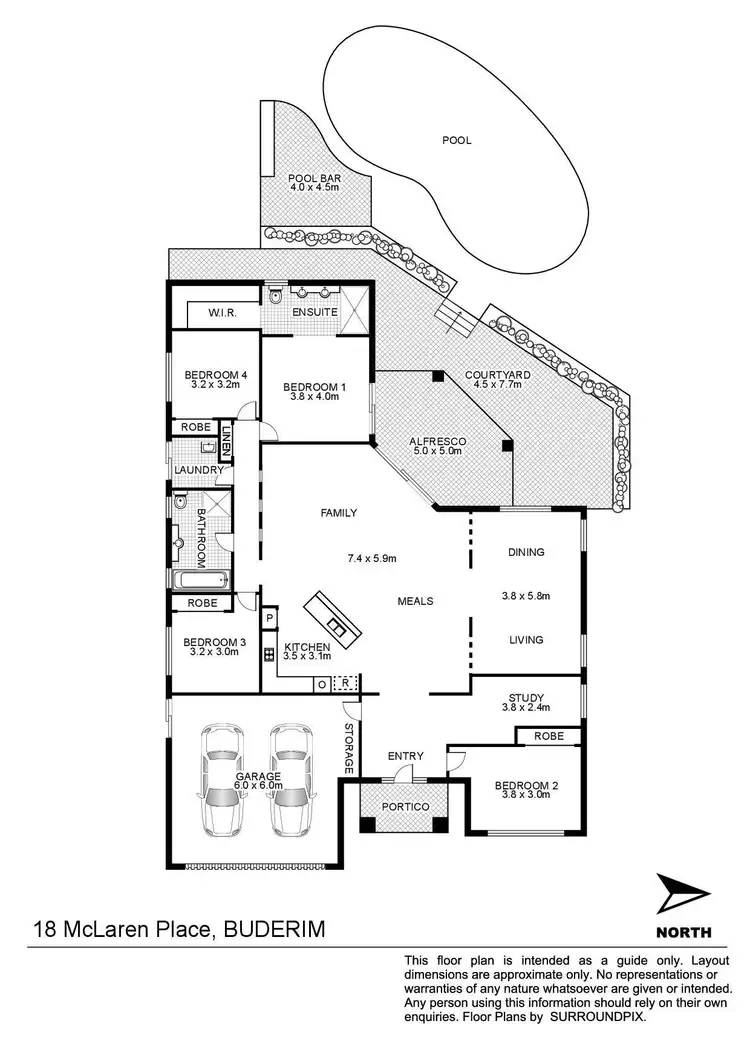 Floorplan of Homely house listing, 18 McLaren Place, Buderim QLD 4556