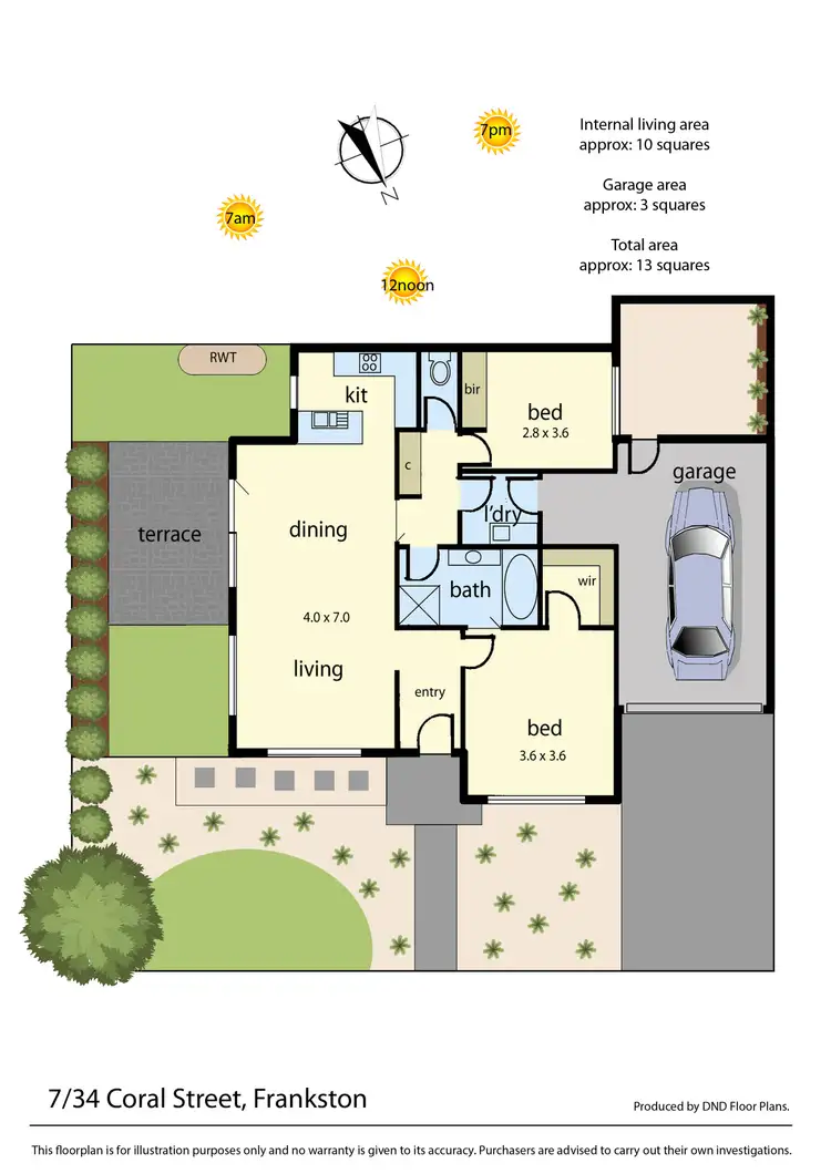Floorplan of Homely unit listing, 7/34 Coral Street, Frankston VIC 3199