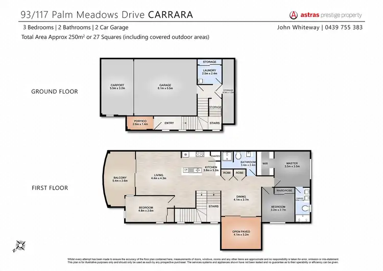 Floorplan of Homely townhouse listing, 93/117 Palm Meadows Drive, Carrara QLD 4211