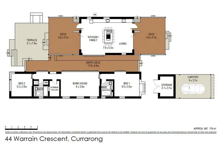 Floorplan of Homely house listing, 44 Warrain Crescent, Currarong NSW 2540