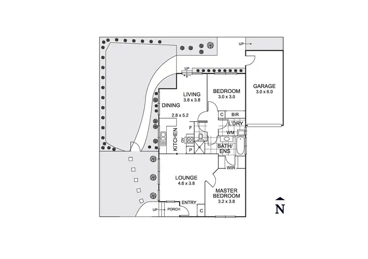 Floorplan of Homely unit listing, 1/77 Rooks Road, Mitcham VIC 3132
