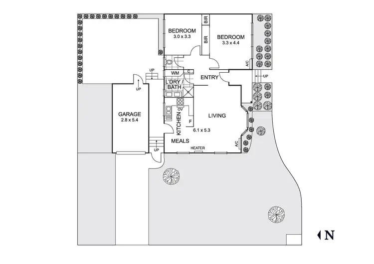 Floorplan of Homely unit listing, 1/3-5 Wreford Road, Blackburn South VIC 3130
