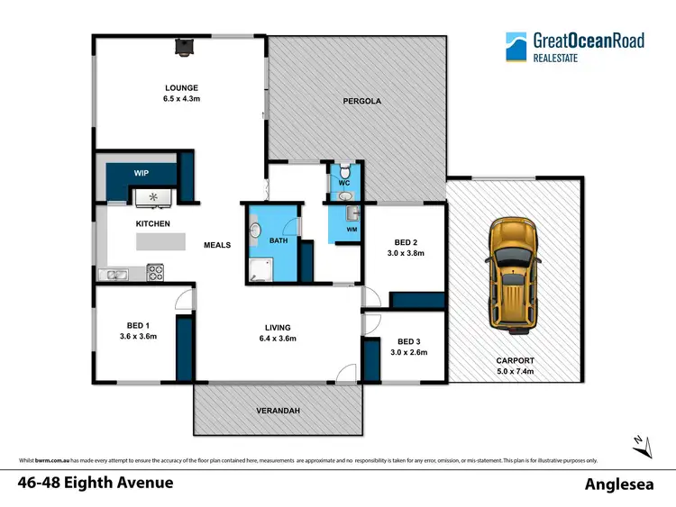 Floorplan of Homely house listing, 46-48 Eighth Avenue, Anglesea VIC 3230