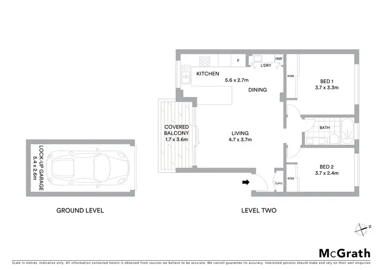 Floorplan of Homely apartment listing, 33/54 Solander Street, Monterey NSW 2217