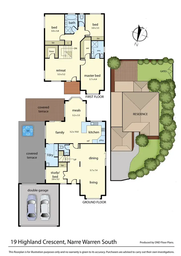 Floorplan of Homely house listing, 19 Highland Crescent, Narre Warren South VIC 3805