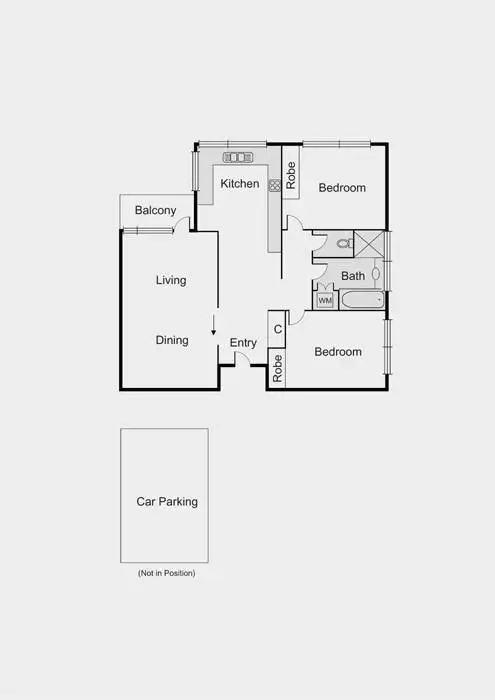 Floorplan of Homely apartment listing, 8/15 Foam Street, Elwood VIC 3184
