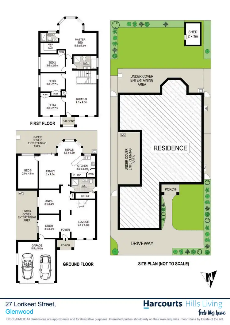Floorplan of Homely house listing, 27 Lorikeet Street, Glenwood NSW 2768