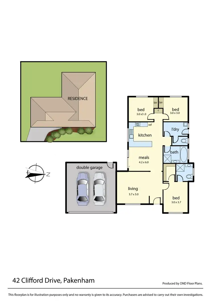 Floorplan of Homely house listing, 42 Clifford Drive, Pakenham VIC 3810