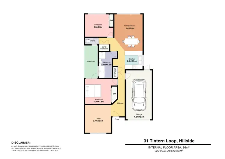 Floorplan of Homely unit listing, 31 Tintern Loop, Hillside VIC 3037