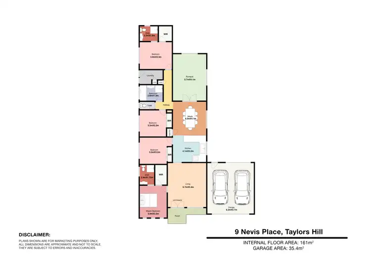 Floorplan of Homely house listing, 9 Nevis Place, Taylors Hill VIC 3037