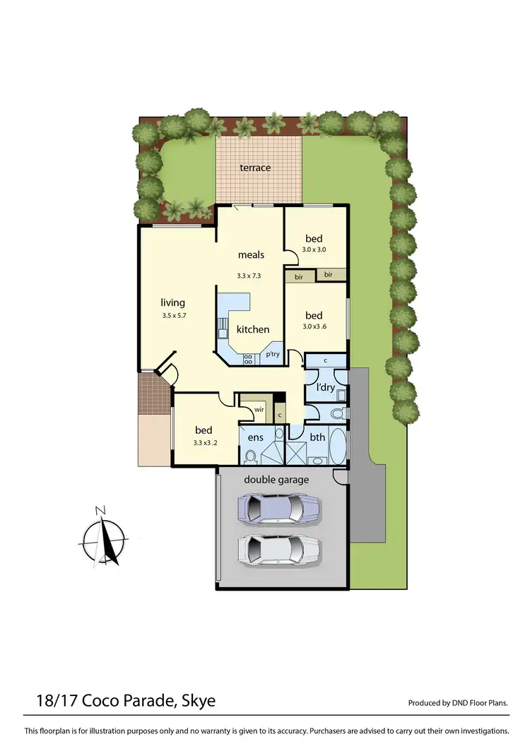 Floorplan of Homely house listing, 18/17 Coco Parade, Skye VIC 3977