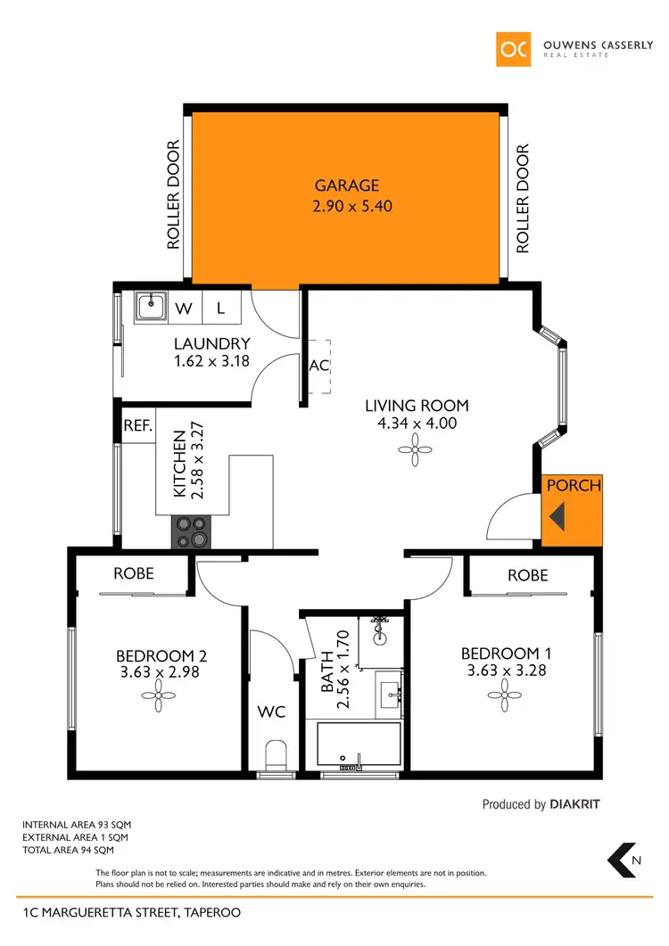 Floorplan of Homely house listing, 1C Margueretta Street, Taperoo SA 5017