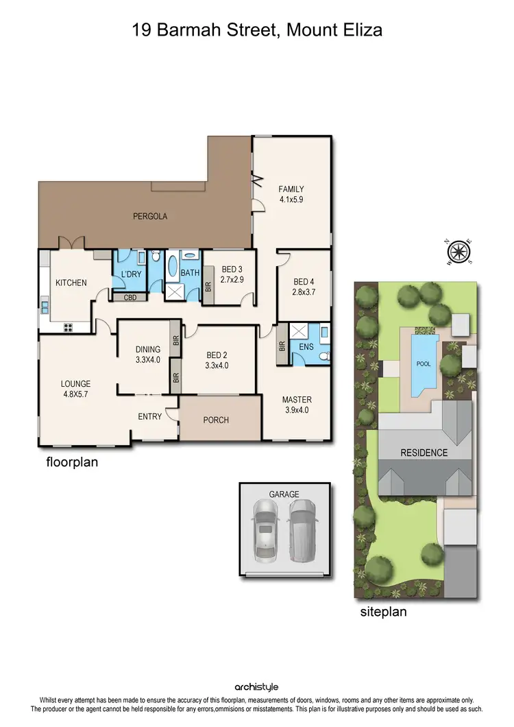 Floorplan of Homely house listing, 19 Barmah Street, Mount Eliza VIC 3930