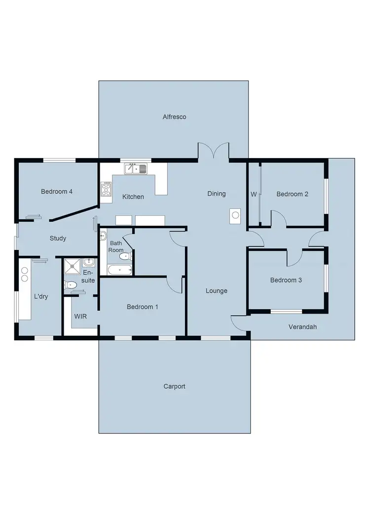 Floorplan of Homely house listing, 95 Griffiths Street, Maryborough VIC 3465