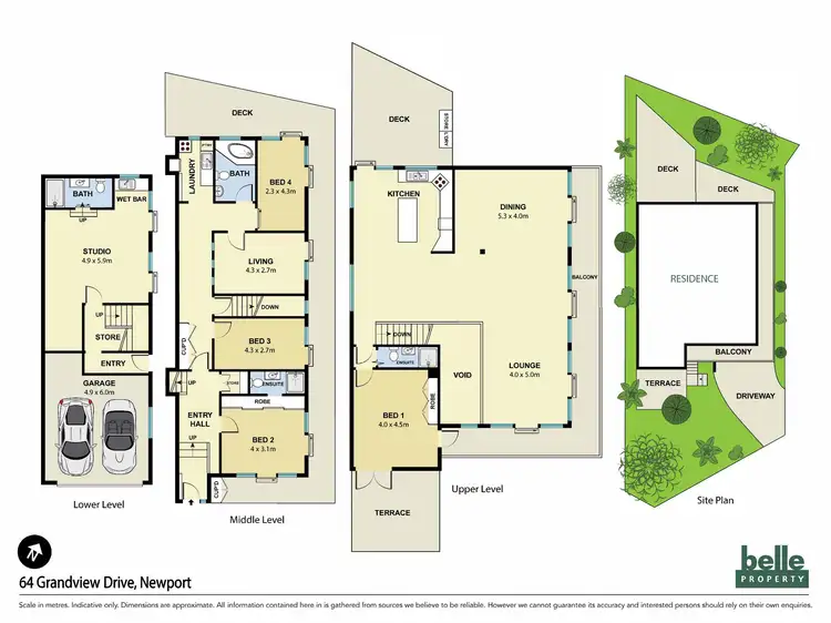 Floorplan of Homely house listing, 64 Grandview Drive, Newport NSW 2106