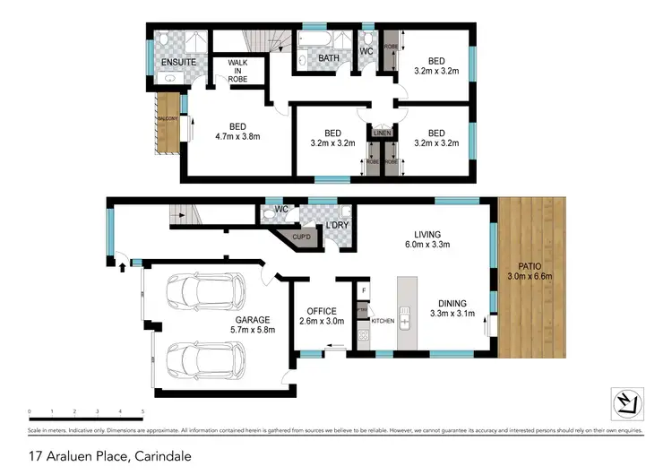 Floorplan of Homely house listing, 17 Araluen Place, Carindale QLD 4152