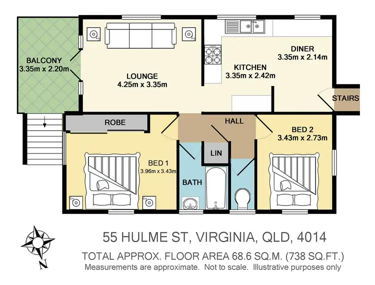 Floorplan of Homely house listing, 55 Hulme Street, Virginia QLD 4014