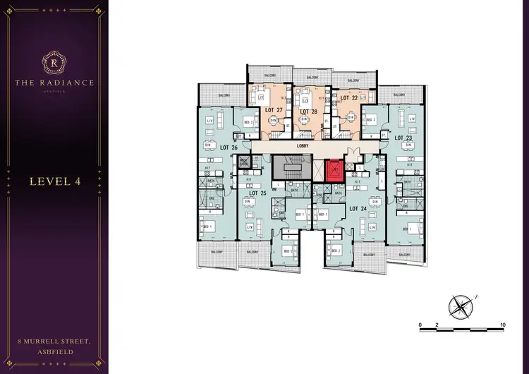Floorplan of Homely apartment listing, 403/8 Murrell Street, Ashfield NSW 2131
