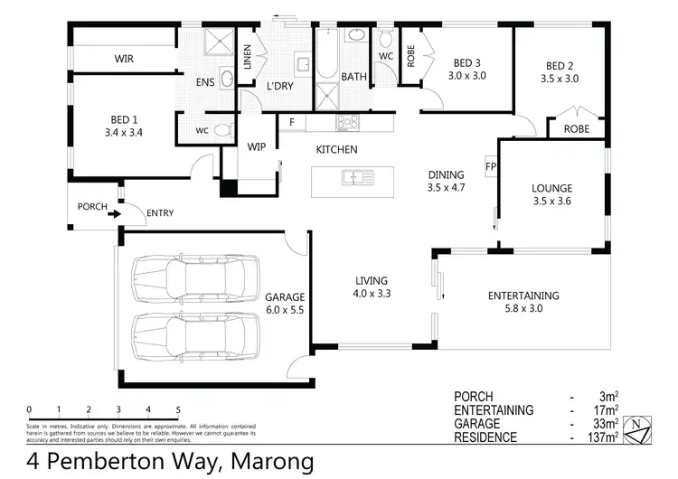 Floorplan of Homely house listing, 4 Pemberton Way, Marong VIC 3515