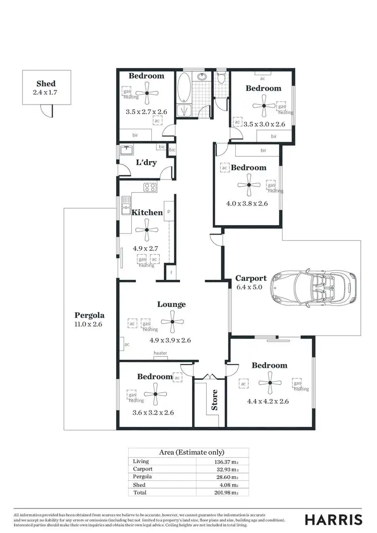 Floorplan of Homely house listing, 4 Anna Street, Brooklyn Park SA 5032